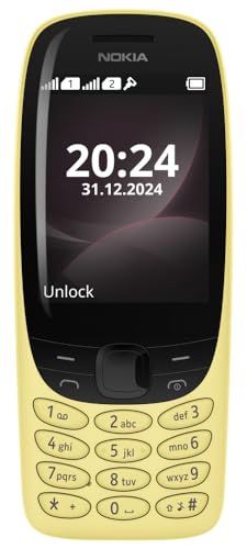 Image of Nokia 6310 Dual SIM Keypad Phone with a 2.8 inch Screen, Wireless FM Radio and Rear Camera with Flash | 1 Year Replacement Guarantee | Yellow