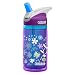 CamelBak Eddy Kids Insulated Water Bottle, Purple Flowers, 12oz