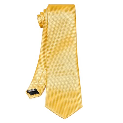 Image of 5PCS Mens Silk Tie, Pocket Square, Cufflinks, Drilled Tie Ring and Lapel Pin Set for Wedding Groom Party