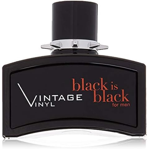 Nu Parfums Black Is Black Vintage Vinyl Eau de Toilette Spray for Men, 3.4 Ounce Cover