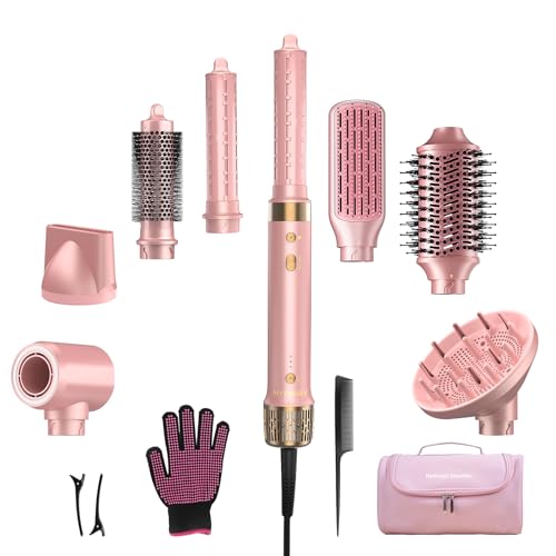 StyleVibe 8-in-1 Air Styler, Hair Dryer & Blow Dryer Brush with T...