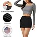 Sweet Hearts Womens Elastic Waist Mini Pencil Skirt - Cotton High Waist Above Knee Basic Bodycon Short Skirt Made in USA (Black, Small)