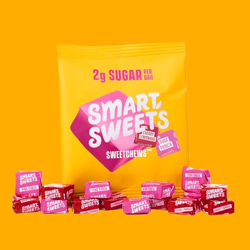 SmartSweets SweetChews, 1.6oz (Pack of 4), Candy With Low Sugar & Calorie, Healthy Snacks For Kids & Adults