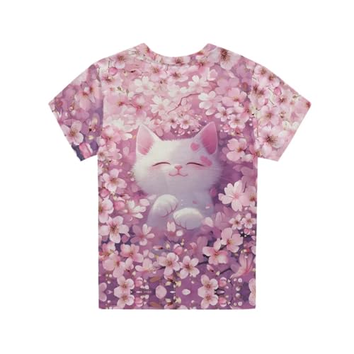 Image of WELLFLYHOM Kids Tshirts Girls Boys Short Sleeve Crewneck Tees Shirts Casual Sport Pullover Tops Size 3-16 Years