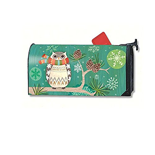 MailWraps Winter Owl Mailbox Cover #01261