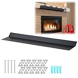 Otoolling Mantel Protector, 47' L x 10' W, Metal Heat Deflector Shield for Protection Fireplace Mantels or TV Above Fireplace
