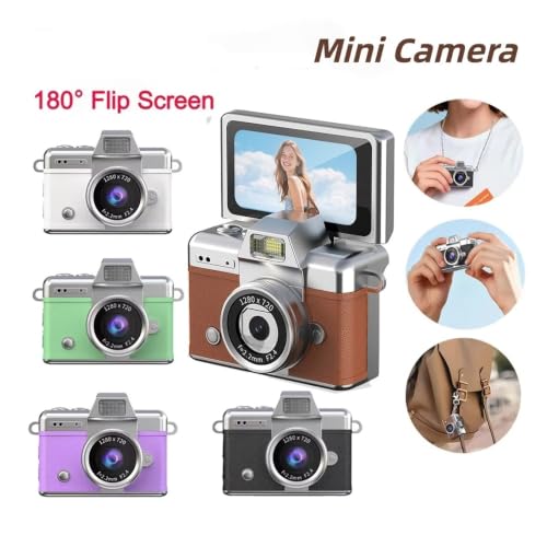 Mini cámara retro con pantalla táctil de 1.47 pulgadas miniatura 2