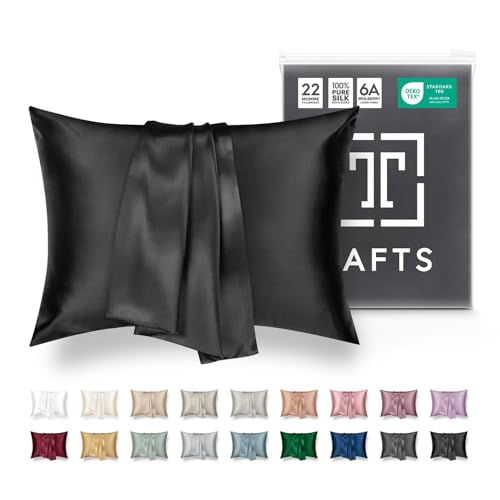 Tafts Fundas de Almohada de Seda de 22 mm