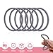 6 Pack Water Bottle Gasket Replacement for Owala FreeSip, Silicone Lid Seal O Ring Sealing Gaskets Replacement Parts Accessories Compatible with Owala Stainless Steel Cup (Grey)
