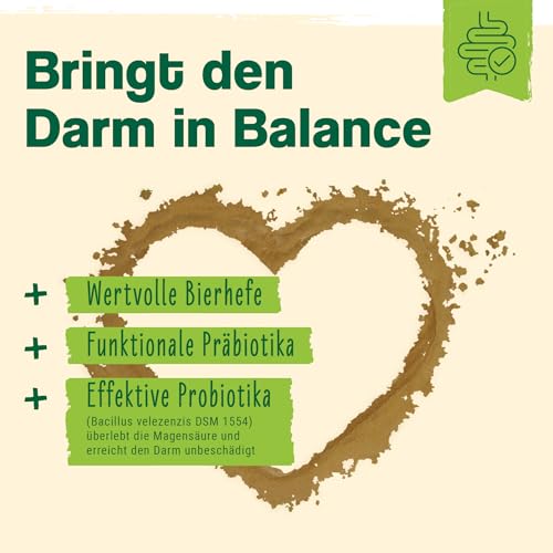 Ida Plus Darmbiotic Pulver – Probiotika zur Darmsanierung für den Hund + Präbiotika - Darmflora aufbauen nach Durchfall - gesunde aktive Darmbakterien – Immunsystem – Regulierung Verdauung – 180g