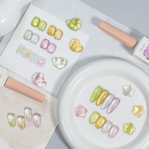 Set de 4 geles para uñas efecto ojo de gato 12ml miniatura 3