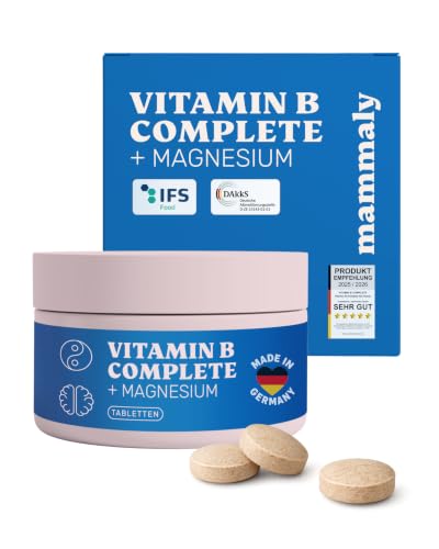 mammaly NEUHEIT 2026: Vitamin B Complete + Magnesium Komplex (120 Stück)