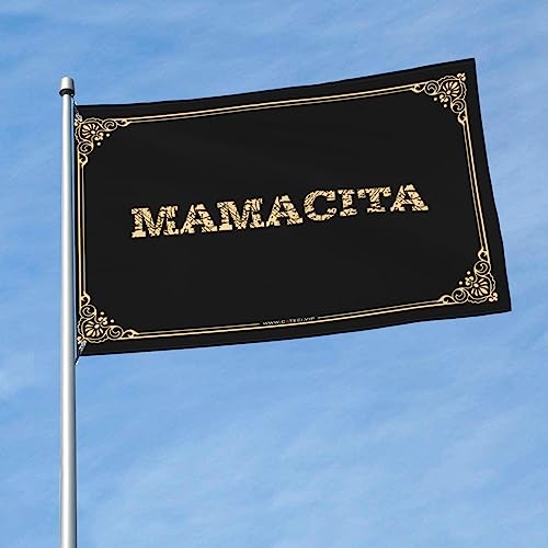 部屋の装飾フラッグ Mamacita フラッグ ポスター 大学寮 寮 ルームアクセサリー (色: 色、サイズ:120X180CM)
