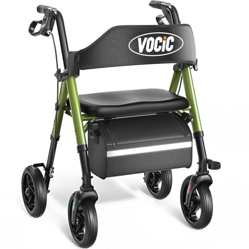 Rollator Walker with Seat Supports 350lb
