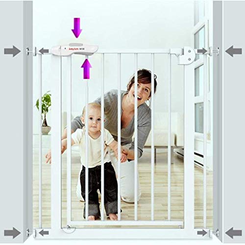 Barrière de sécurité pour bébé blanche avec fixation pression - 5