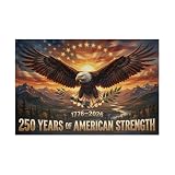Proud Patriots | America’s 250th Anniversary Patriotic Eagle Puzzle – 1776-2026 “250 Years of American Strength” Jigsaw Puzzle – USA Flag & Bald Eagle Artwork – Collectible Patriotic Puzzle