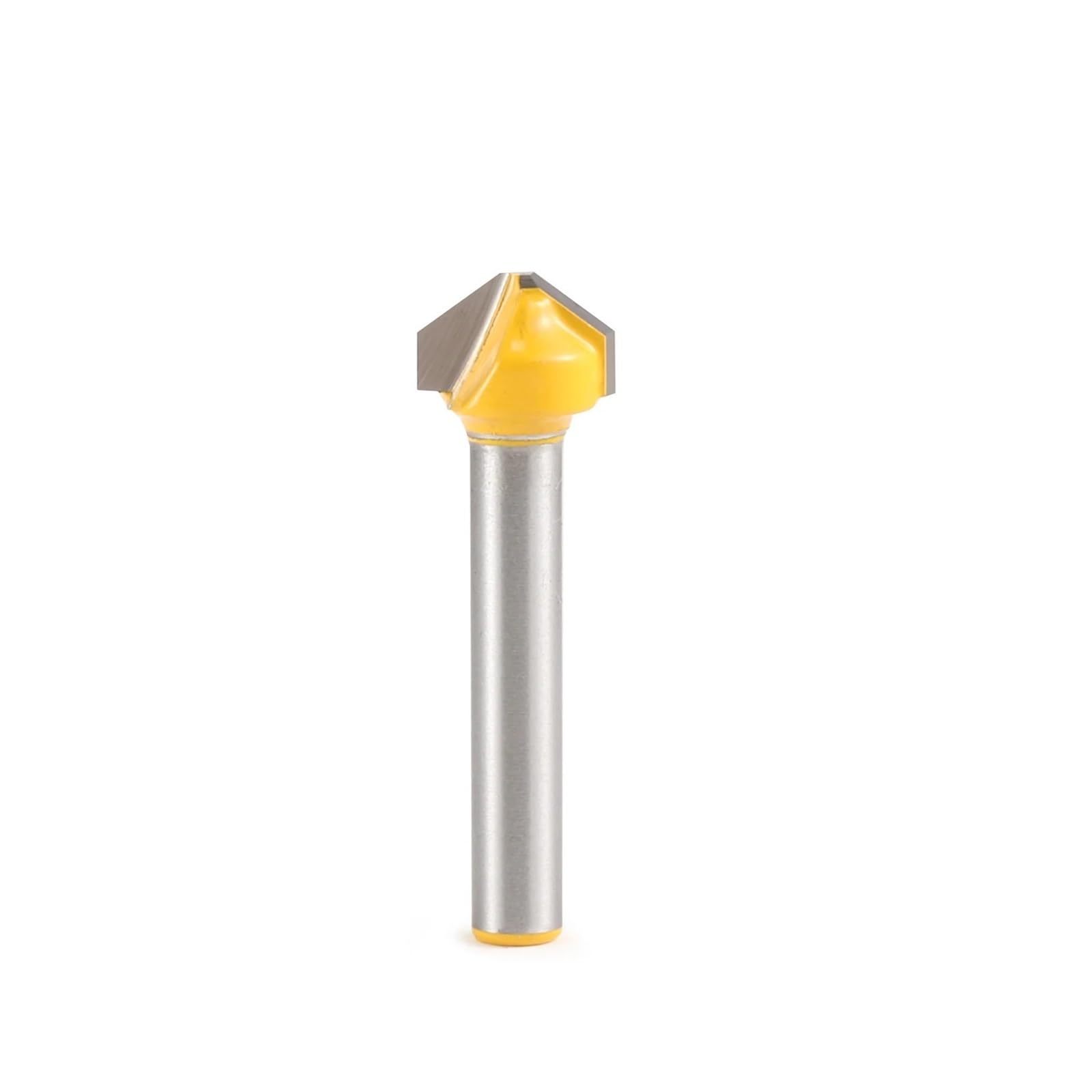 5 sztuk 90 stopni fazowanie frez do drewna V zaostrzony 6mm 8mm Shank z węglików spiekanych przycinania dłutowania(90V-S6.35-D12.7-2.5)