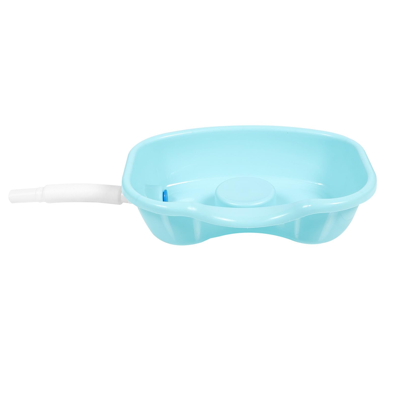 Bac à shampoing portable en plastique pour lit de soins à domicile et personnes âgées