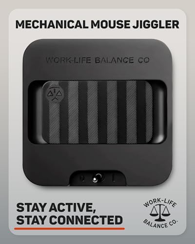 Image of Work-Life Balance Corporation Mechanical Mouse Undetectable Device-No Usb No Software Required, Keeps Mouse Moving & Computer Awake-Cordless & Wireless Mouse Mover Works For 12-24 Months On Aa Battery | No Software, Automatic, Wireless, AA Battery 12-18 Months, Keeps PC Laptop Awake, Randomized Movement, Remote Work Wiggler