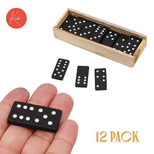 Mini Juego de Dominó de Madera Kicko - 12 Piezas miniatura 2