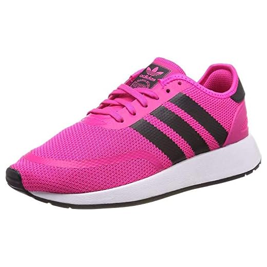 adidas Unisex barn N-5923 J träningsskor, Rosa stöt rosa kärna svart Ftwr vit - 36 EU