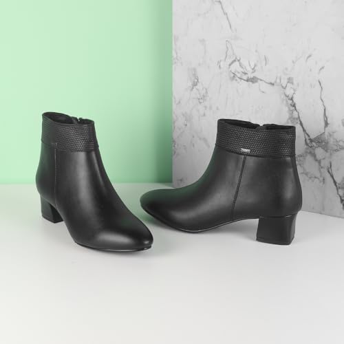 Image of Mochi Women's Faux Leather Heeled Fashion Chelsea Ankle Boots