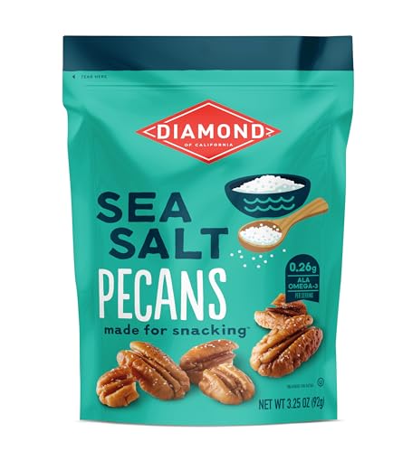 Image of Diamond of California Sea Salt Pecan Snack Nuts 3.25 oz (Pack of 8)