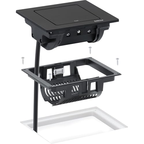 EVOline Spin prise Schuko noir mat encastrable plan de travail cuisine - 6