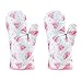 Binnan 1paire Gants de Four Résistants à Chaleur, Gants pour Barbecue, Doublure en Coton à Imprimé Fruits, Gant de Cuisson