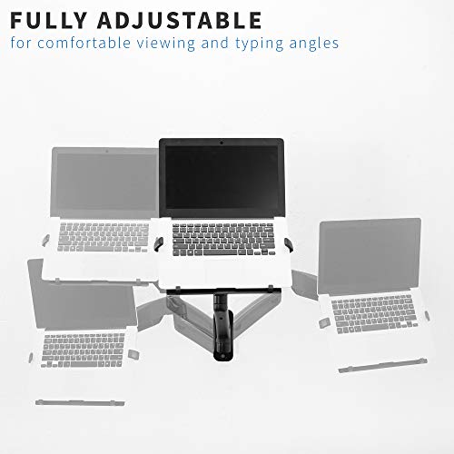 VIVO-Height-Adjustable-Pneumatic-Extended-Arm-Laptop-Wall-Mount-Full-Motion-Articulating-Notebook-Tray-Fits-10-to-156-inch-Screen-Black-MOUNT-V001GL