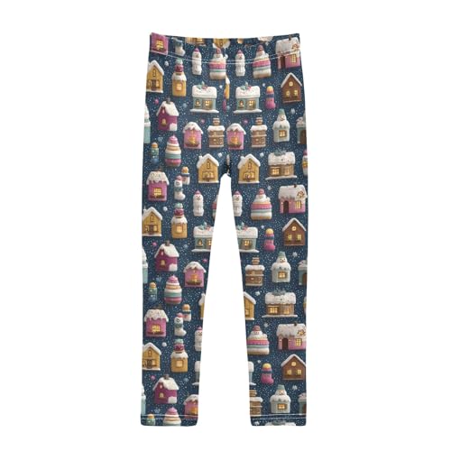 Girls' Athletic Leggings Ankle Length Yoga Dance Pants Kids Teen 4T Tangtiantang Village