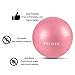 PROMIC Exercise Ball (55 cm) with Foot Pump, Professional Grade Anti Burst & Slip Resistant Stability Balance Yoga Ball for Yoga, Workout, Cardio Drumming, Classroom, Work Ball Chair (Pink)