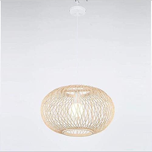 Suspension osier tressé luminaire de plafond style tropical asiatique
