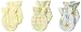 Spasilk Unisex-Baby Newborn 3 Pack 100% Cotton Scratch Mittens, Yellow Ark, 0-3 Months
