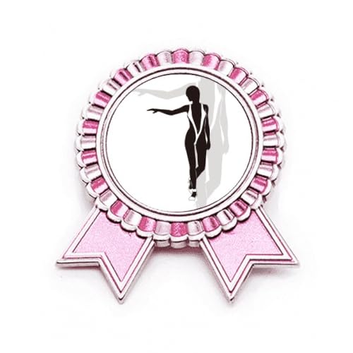 Broche rose femme Hot Beauty en métal sculpté, accessoire de mode silhouette originale