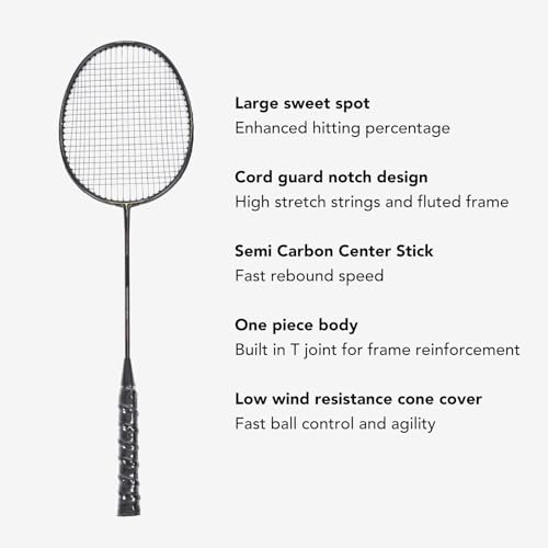 Raquettes de badminton légères pour éviter la fatigue du poignet
