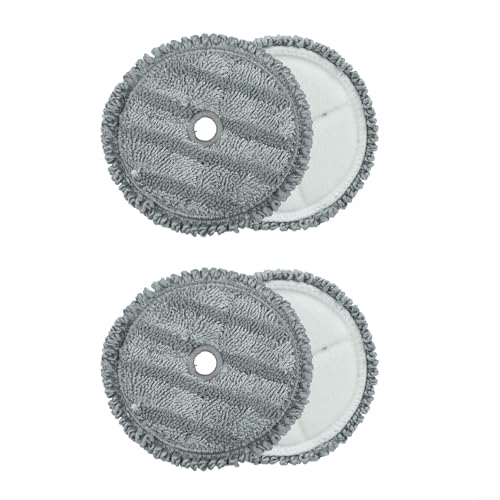 Paños de repuesto para Unlimited 7 Prohygienic Bcs71hyg2 Bcs71hyg3 almohadillas de microfibra suave con correas lavables a 40 °C para suelos de baldosas y parquet, paquete de 4 (4 unidades)