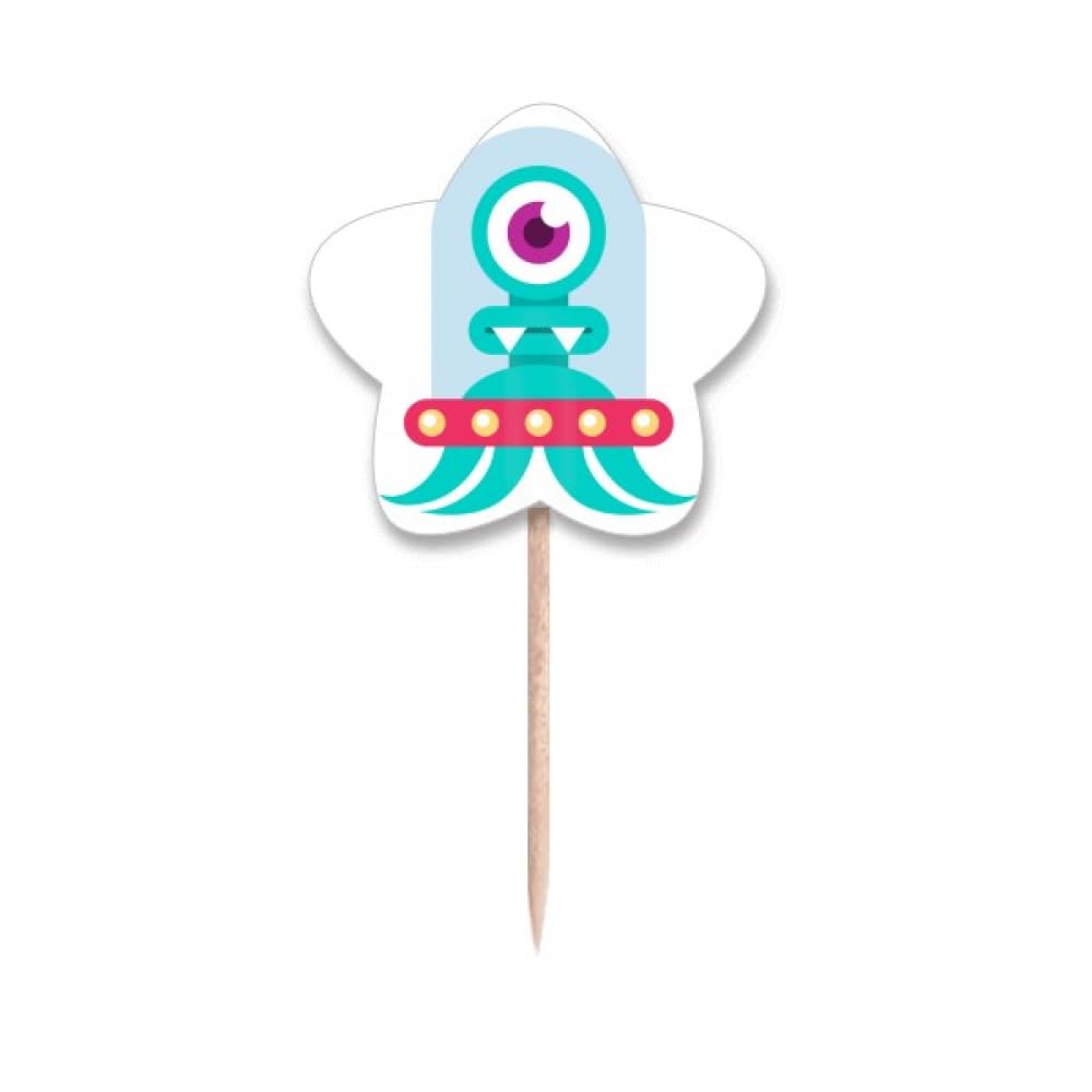 Drapeaux cure-dents monstre cyclope pour buffet d'anniversaire enfant
