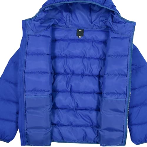 Image of Under Armour Boys' Pronto Hooded Puffer Jacket, Lightweight & Water Repellent
