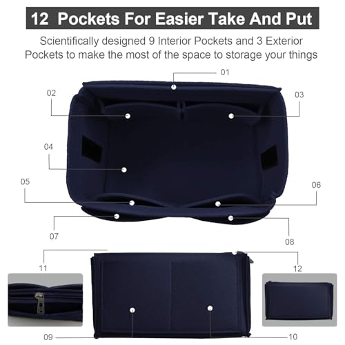 Image of Purse Organizer Insert, Handbag & Tote Organizer, Bag in Bag, Perfect for Speedy Neverfull and More