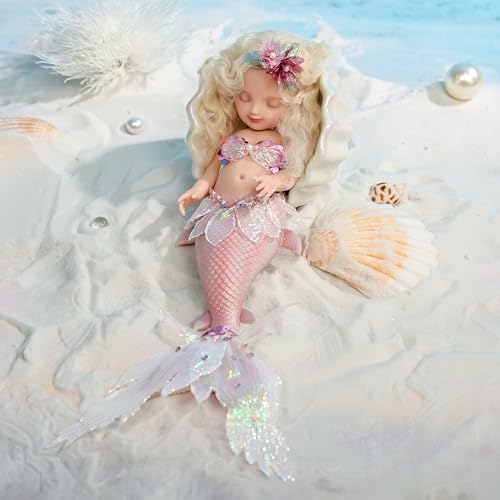 Muñeca bebé de silicona platino 10 pulgadas realista miniatura 5