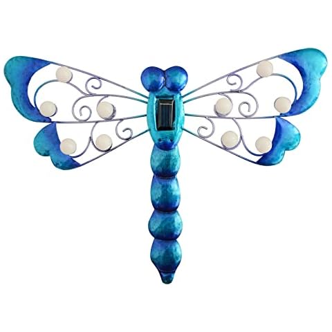 BVLFOOK Solar Dragonfly Wall Art Cover
