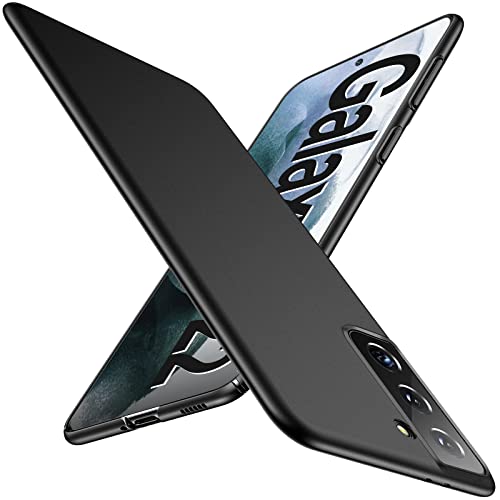 SharSon Coque Samsung S22 5G Original [Ultra Leger] [Ultra Mince] Finition Matte Etui Housse pour Samsung Galaxy S22 5G Coque 360 Full Body Antichoc Anti-Rayures Plastique Rigide Cover Case Black Cover