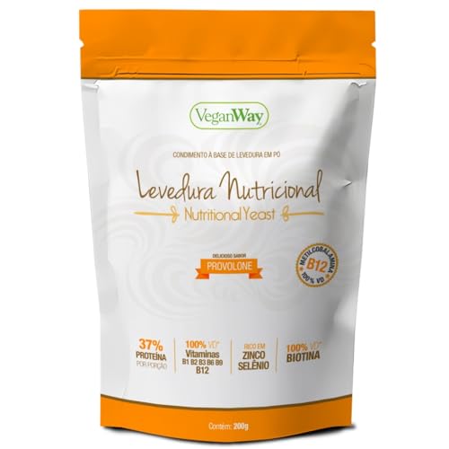 Veganway Levedura Nutricional Em Pó Sabor Provolone 200Gr - Nutritional Yeast -