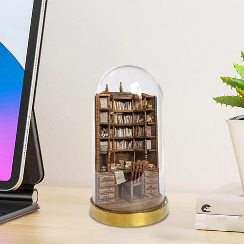 Estante em miniatura da The Bay Library | Estante portátil e elegante | Estante de livros em miniatu