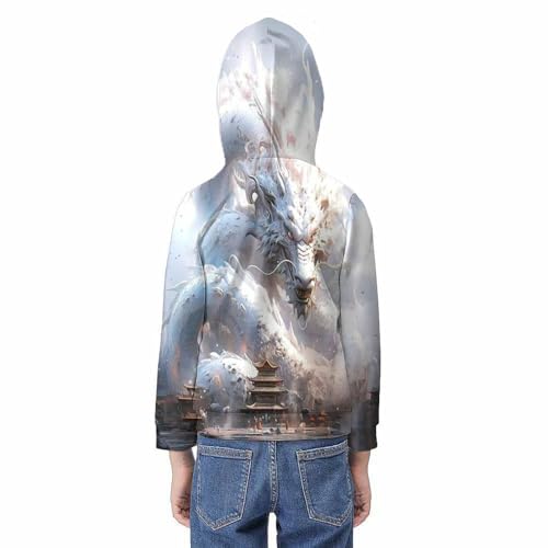 Sweat à manches longues dragon 3D pour enfant confortable et résistant - 4