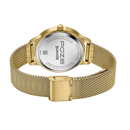 Image of Sonata Poze 9 with Quartz Analog Watch for Women