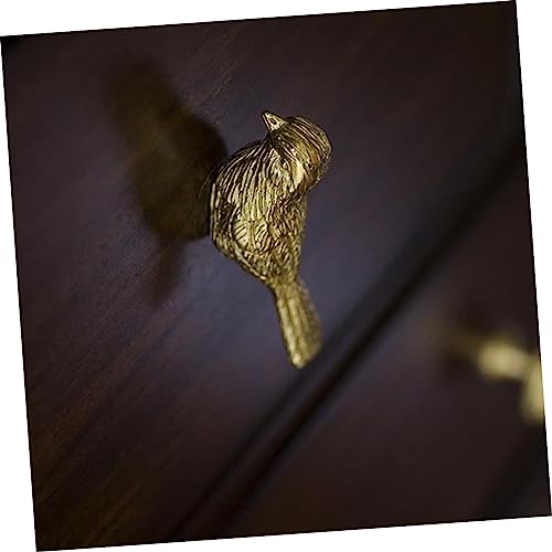 Poignée d'armoire à oiseaux en laiton or à fixation facile
