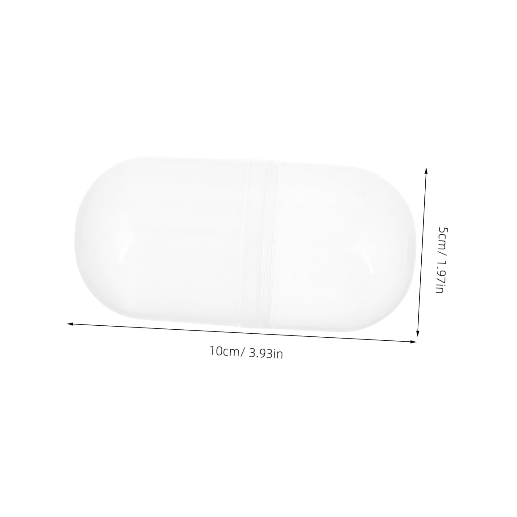 TOYANDONA 4pcs Reusable Plastic Empty Shells for Vending Machine Toy Twisting Fillable Prize Balls Candy Clear Containers Party Favor