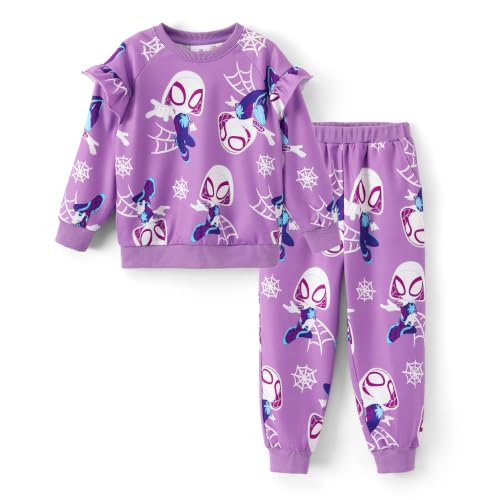 Image of Disney Outfits for Girls Long Sleeve Shirt Pocket Pant Toddler Sweatsuit